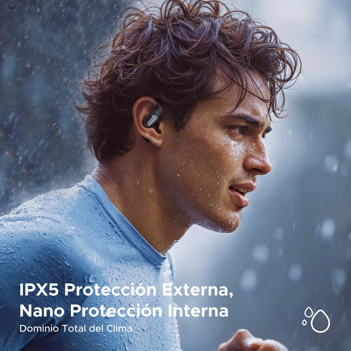 Audífonos Bluetooth UGREEN Open Ear 32H con 4 Micrófonos IA