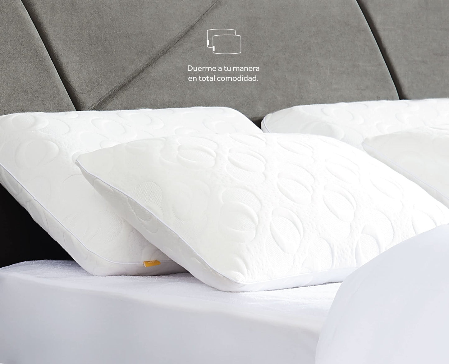 Almohadas King Size Nooz Memory Foam Pack de 2