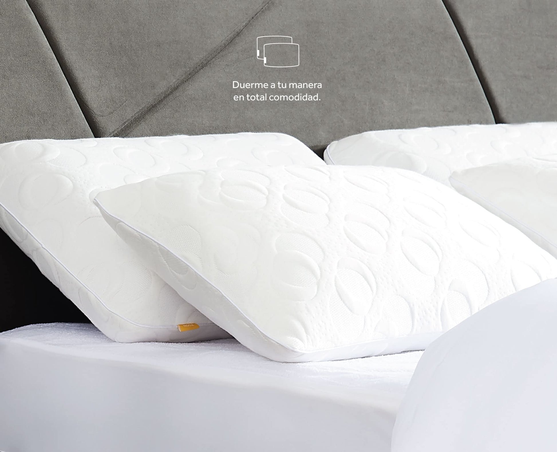 Almohadas de Memory Foam Nooz Estándar Pack de 2
