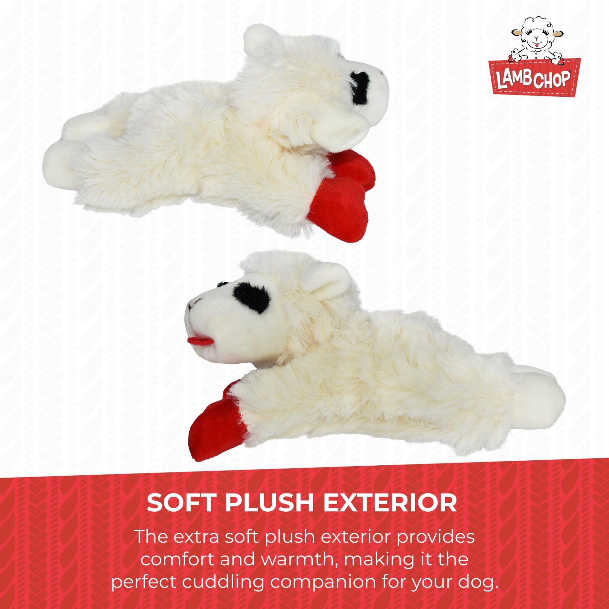 Juguete de Peluche Multipet International Lambchop Blanco 15.2 cm para Mascotas