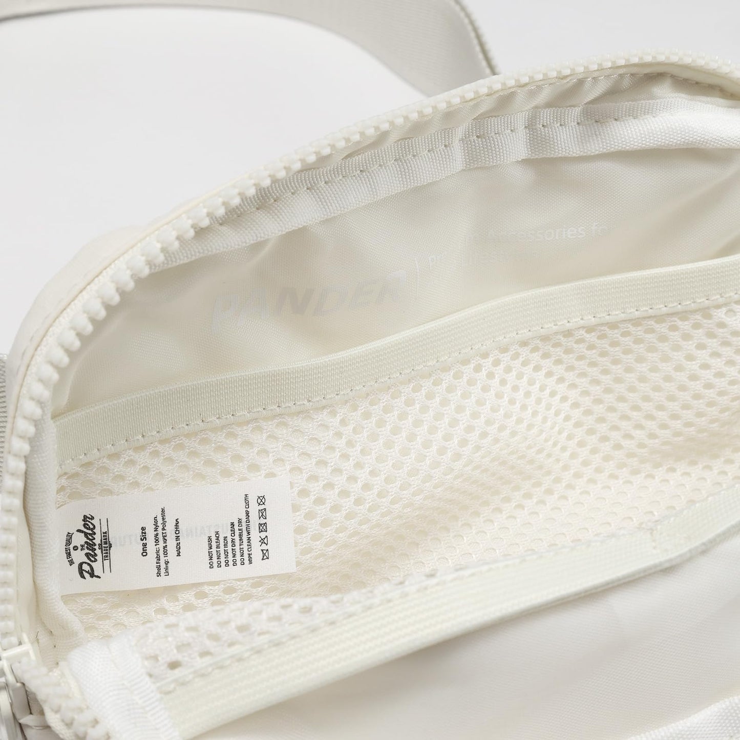 Riñonera Pander Ópalo Blanco Correa Ajustable de Moda