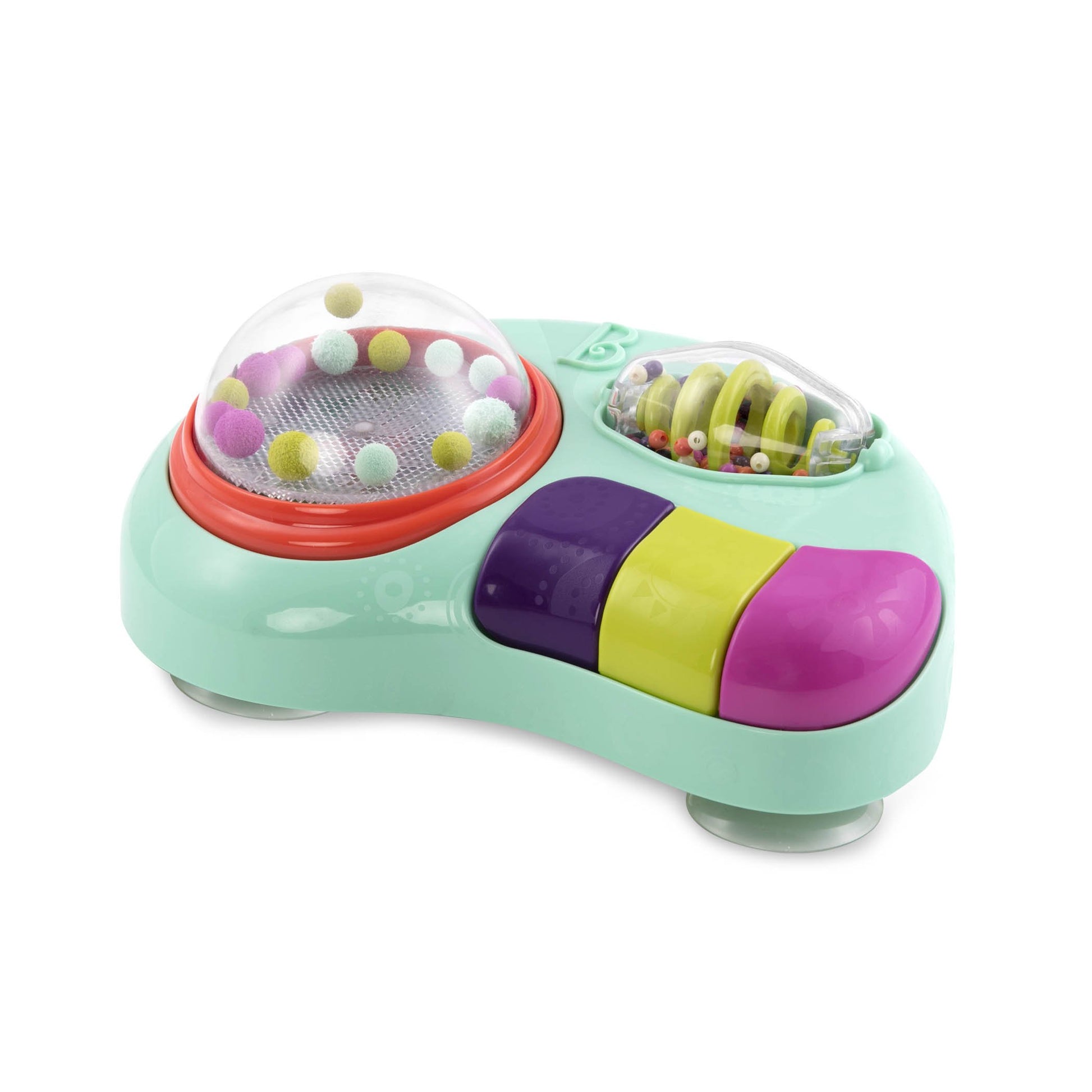 B. Baby – Estación de Actividades para el Bebé – Juguete para la Silla del bebé, con música y Luces – Centro de Actividades sensoriales – Juguetes para el Desarrollo del Bebé – 6 Meses +