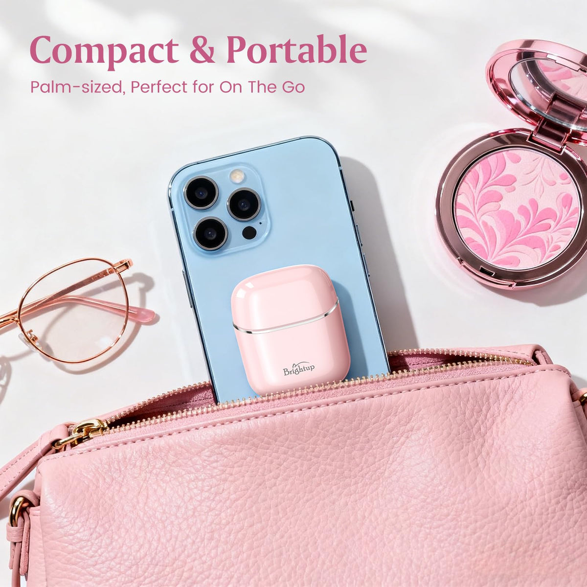 Brightup Maquinilla de afeitar facial para mujer, depiladora facial para melocotón fuzz labios cara