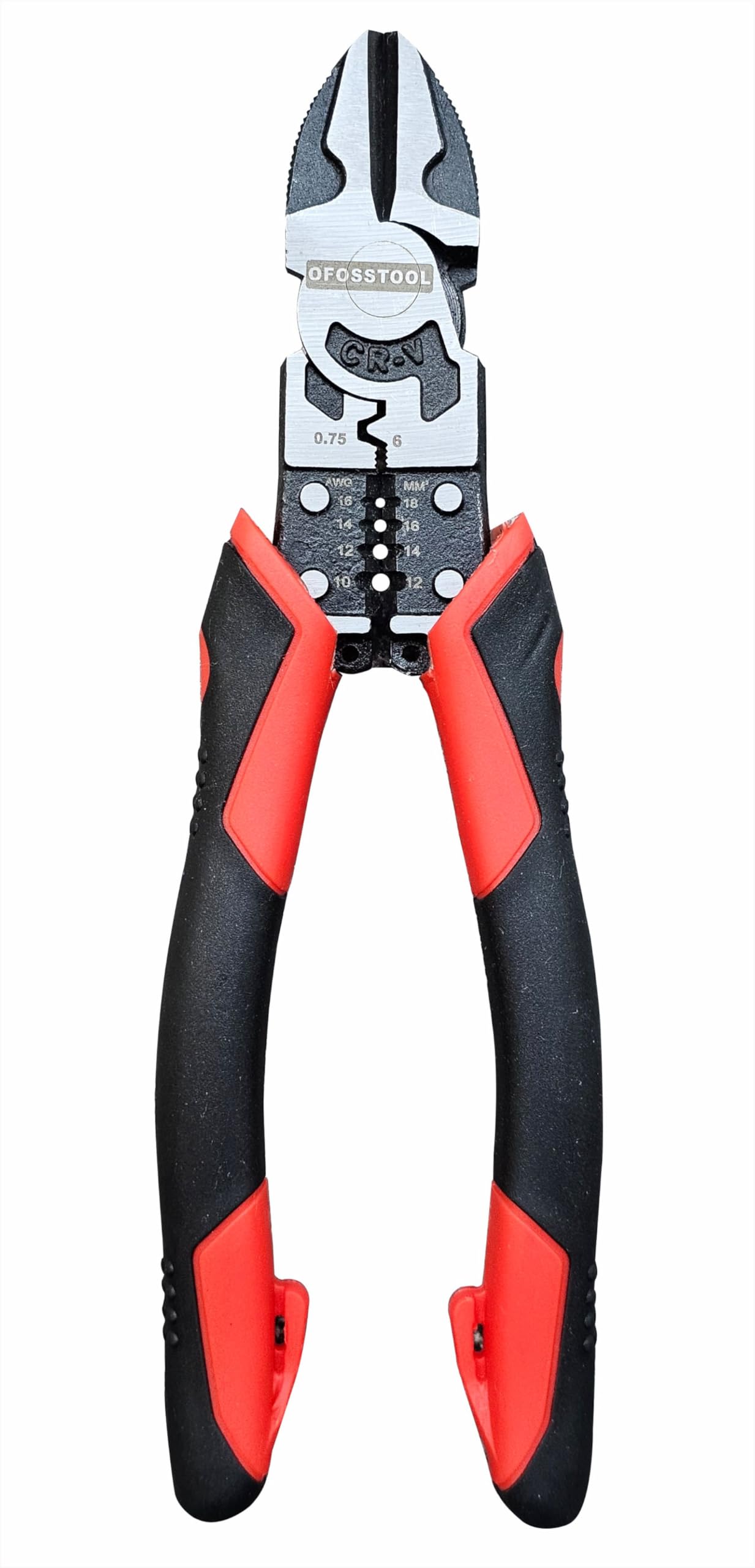 Juego de 3 alicates combinados, herramienta eléctrica multifunción 9 en 1, nariz de 8.5 pulgadas de largo, linieros de 8.5 pulgadas, pelacables de corte diagonal de 8 pulgadas, corte lateral