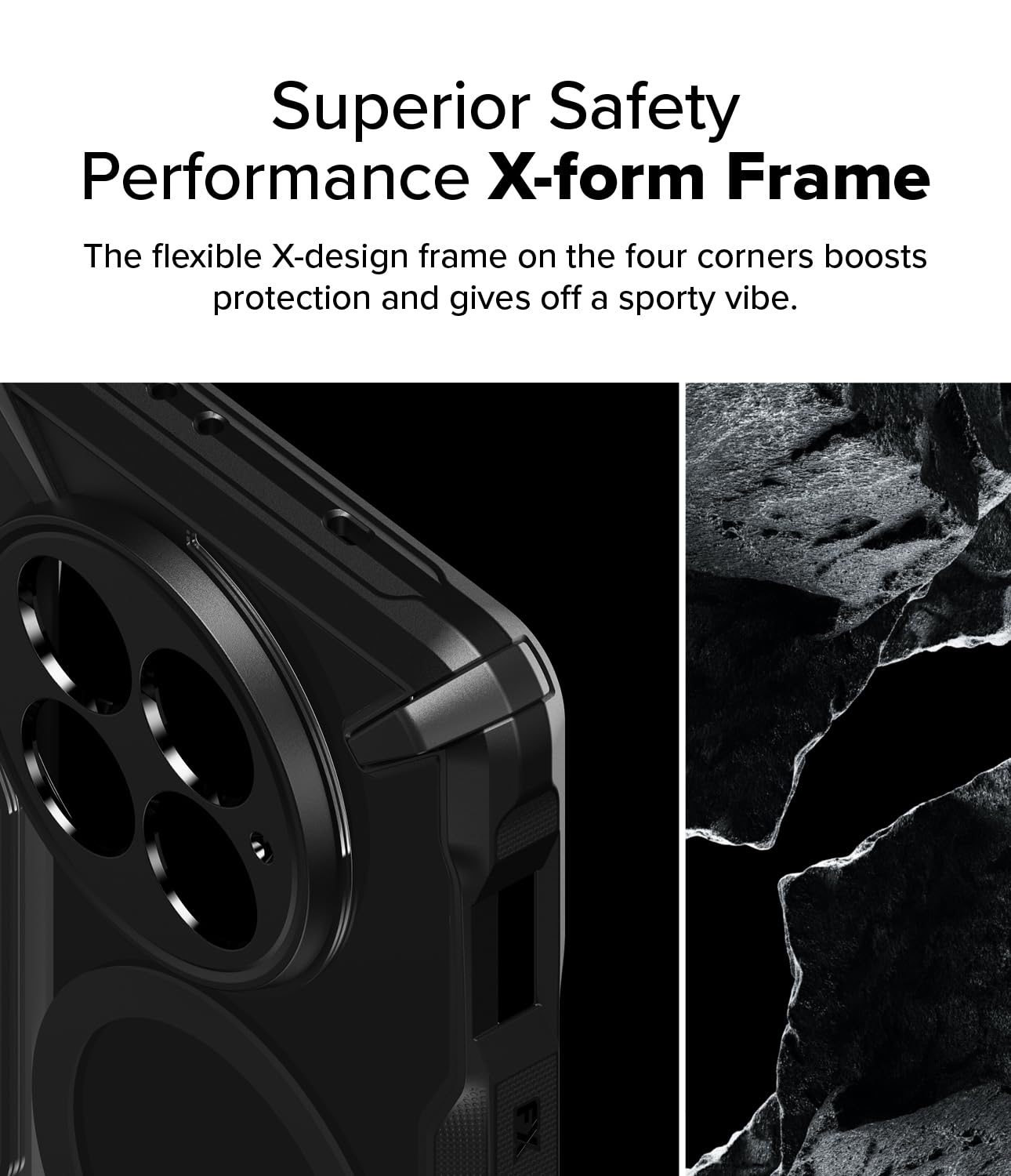 Funda Ringke Fusion-X Black Compatible con MagSafe y Resistente a Impactos para OnePlus 13