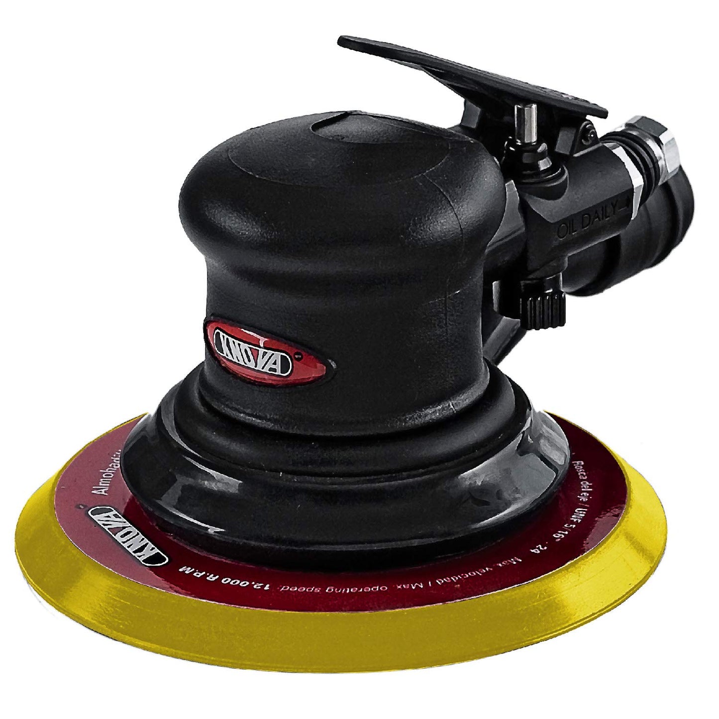 Knova Lijadora Neumática Orbital Rotativa 6" 10,000 R.P.M. 90 PSI c/regulador de velocidades (Lijadora neumática orbital)