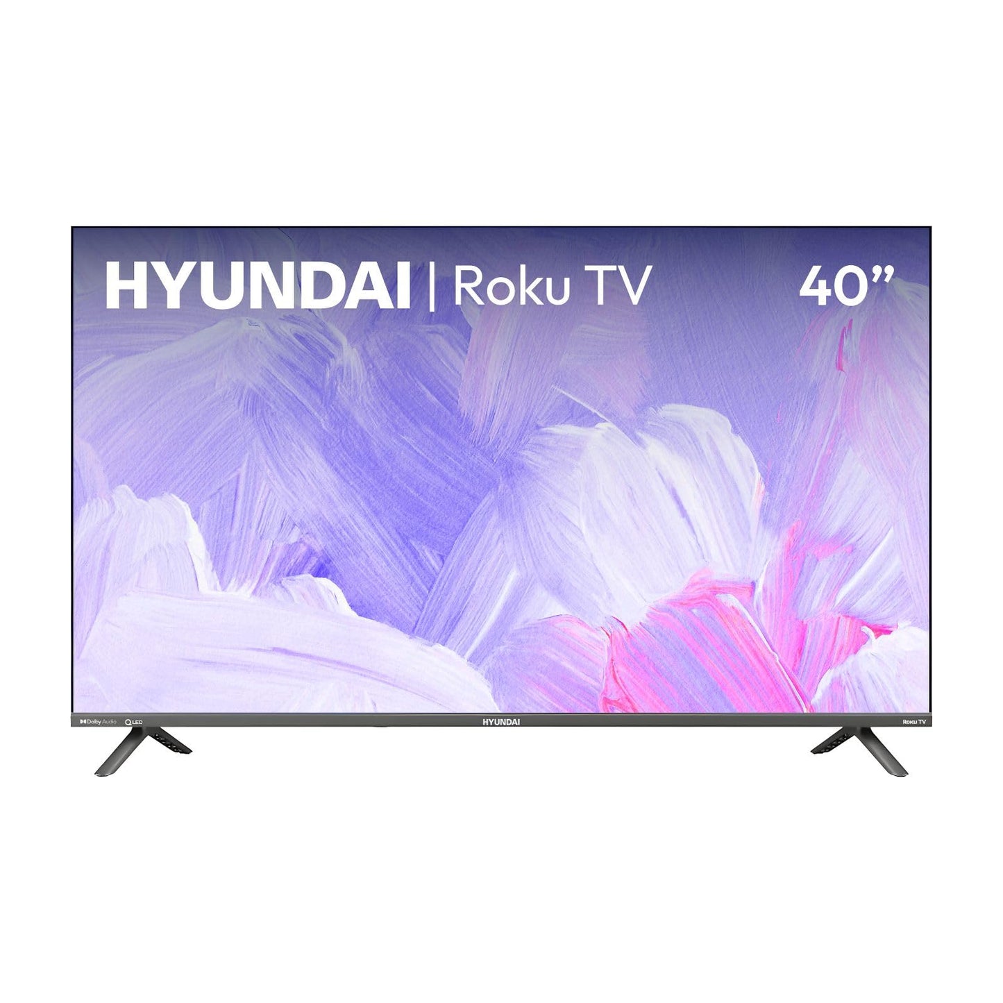 Televisión Pantalla 40 Pulgadas Hyundai Roku TV QLED FHDColor Negro, Mod. HYLED4028QR