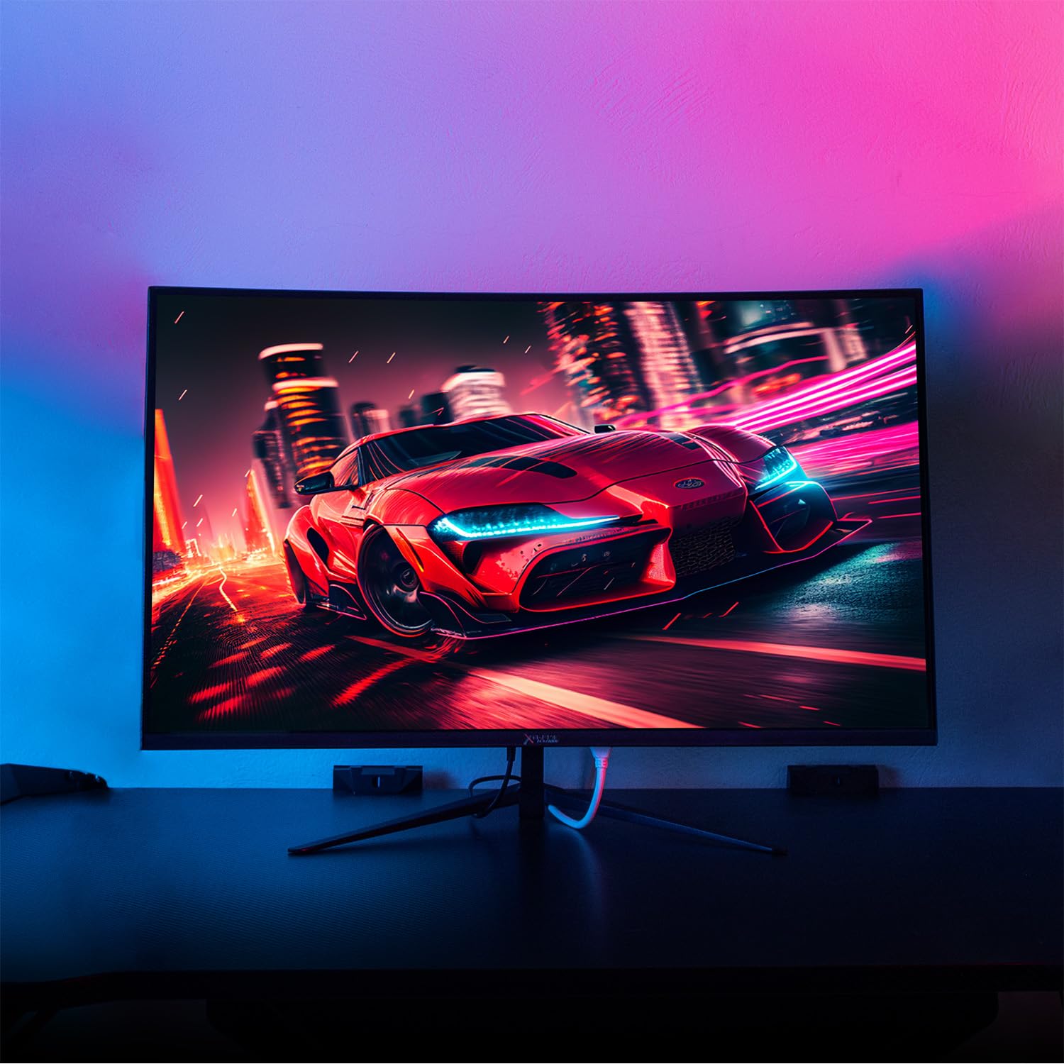 Monitor Gamer XTREME PC GAMING Negro Curvo 27" 4ms 100Hz FHD VA HDMI