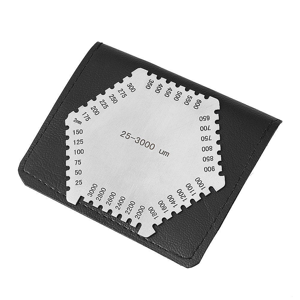 Medidor de Espesor de Película Húmeda de Acero Inoxidable Hexagonal Alta Precisión 25-3000um