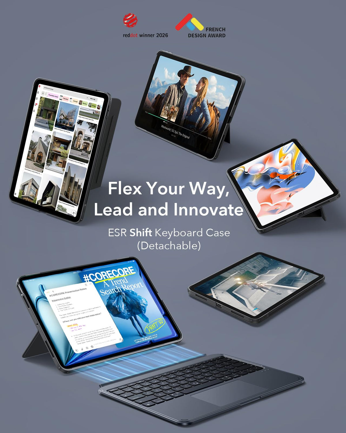 Funda con Teclado ESR iPad Air 13" Soporte Multiángulo