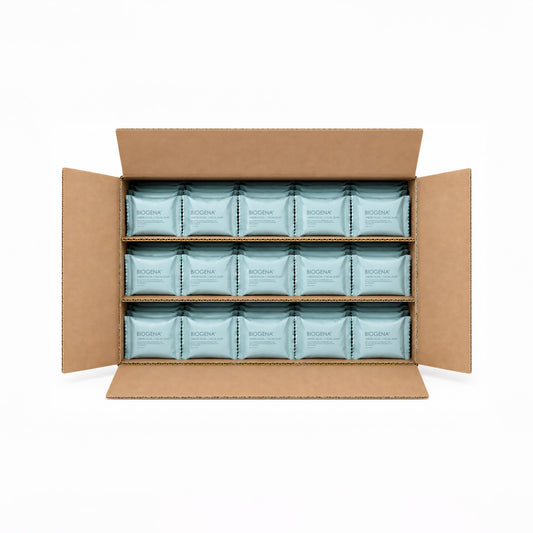 Jabón Hotelero Biogena Flowpack 30 g Caja con 300 Piezas | Jabón Individual para Airbnb, Hoteles y Spa | Aroma Cítrico Floral, Amenidades Premium para Huéspedes