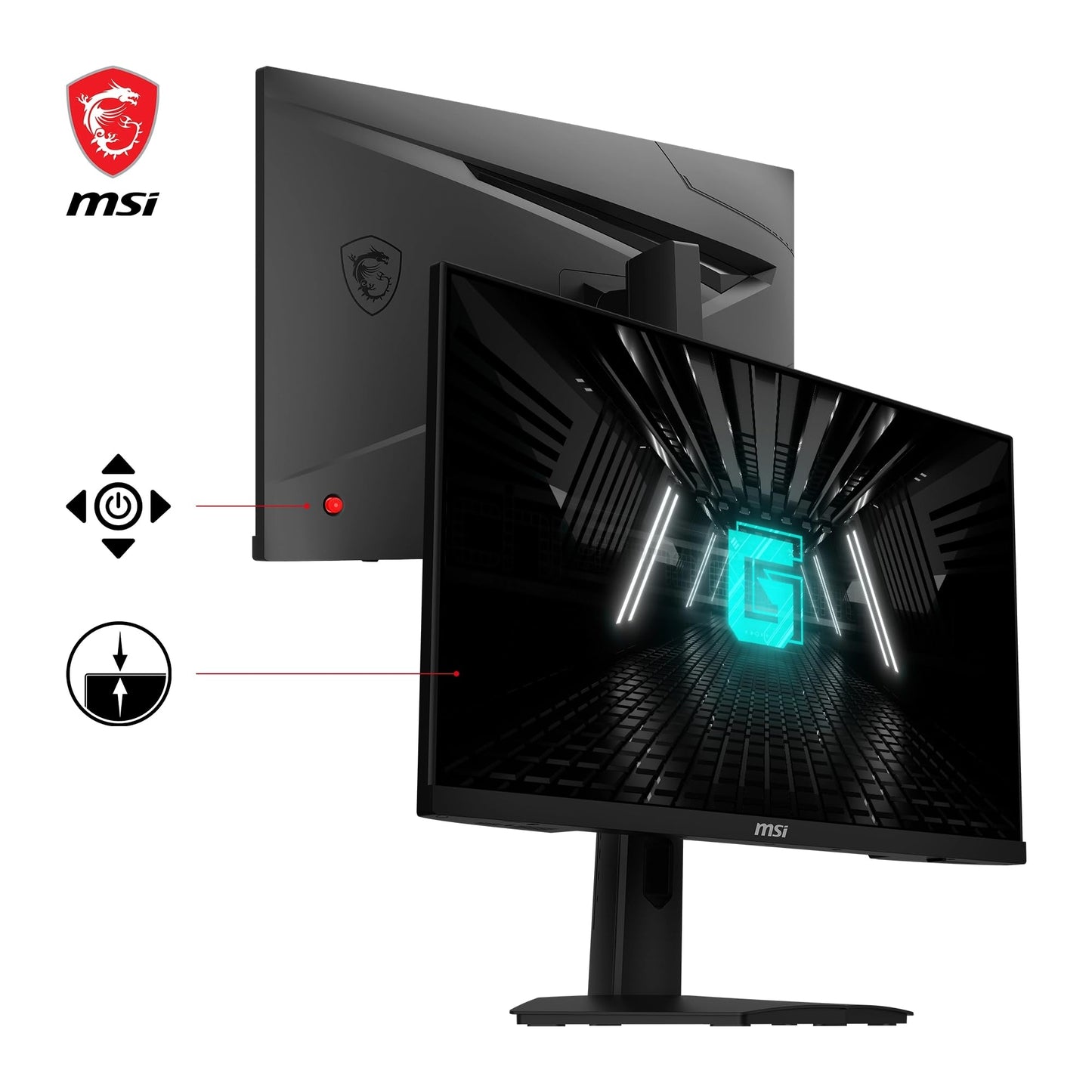 Pantalla de PC MSI Negro Full HD 23.8" 1920 x 1080 Pixeles