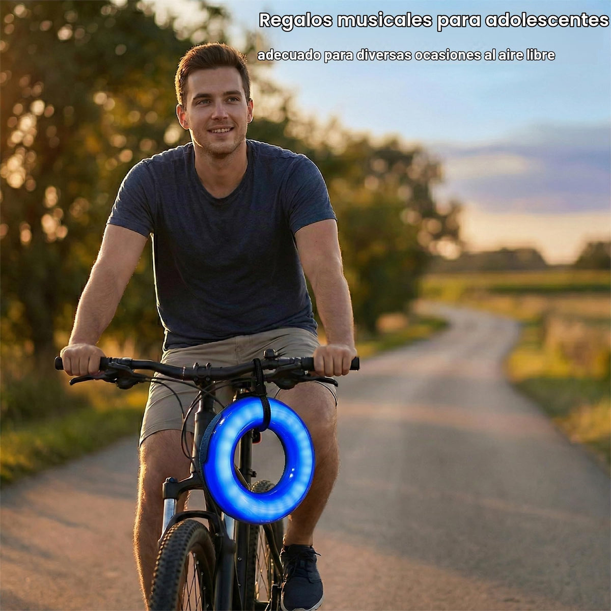 Bocina Bluetooth Portátil con Iluminación RGB Ajustable Inalámbrica Sonido Potente de 16W Bajos Profundos IPX6 Impermeable para Interiores y Exteriores