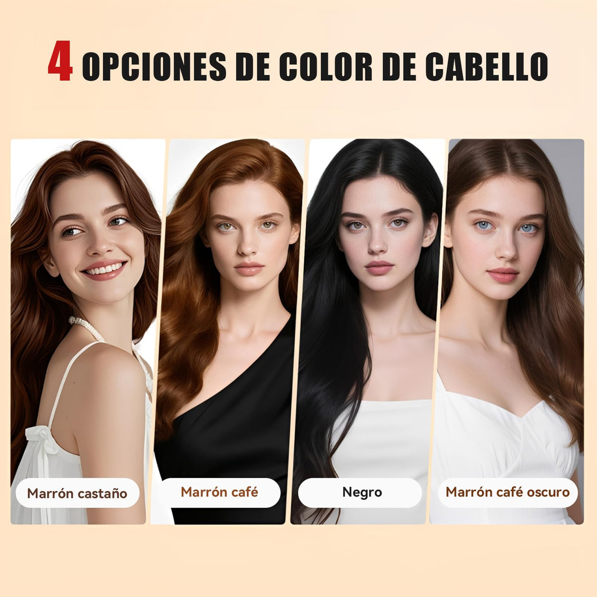 Blick Hair Dye Shampoo, Shampoo Hair Dye, Champú Tinte Instantáneo 4 En 1, Suave y delicado, Cobertura de Canas, larga duración, Adecuado Para HombresY mujeres(Negro)