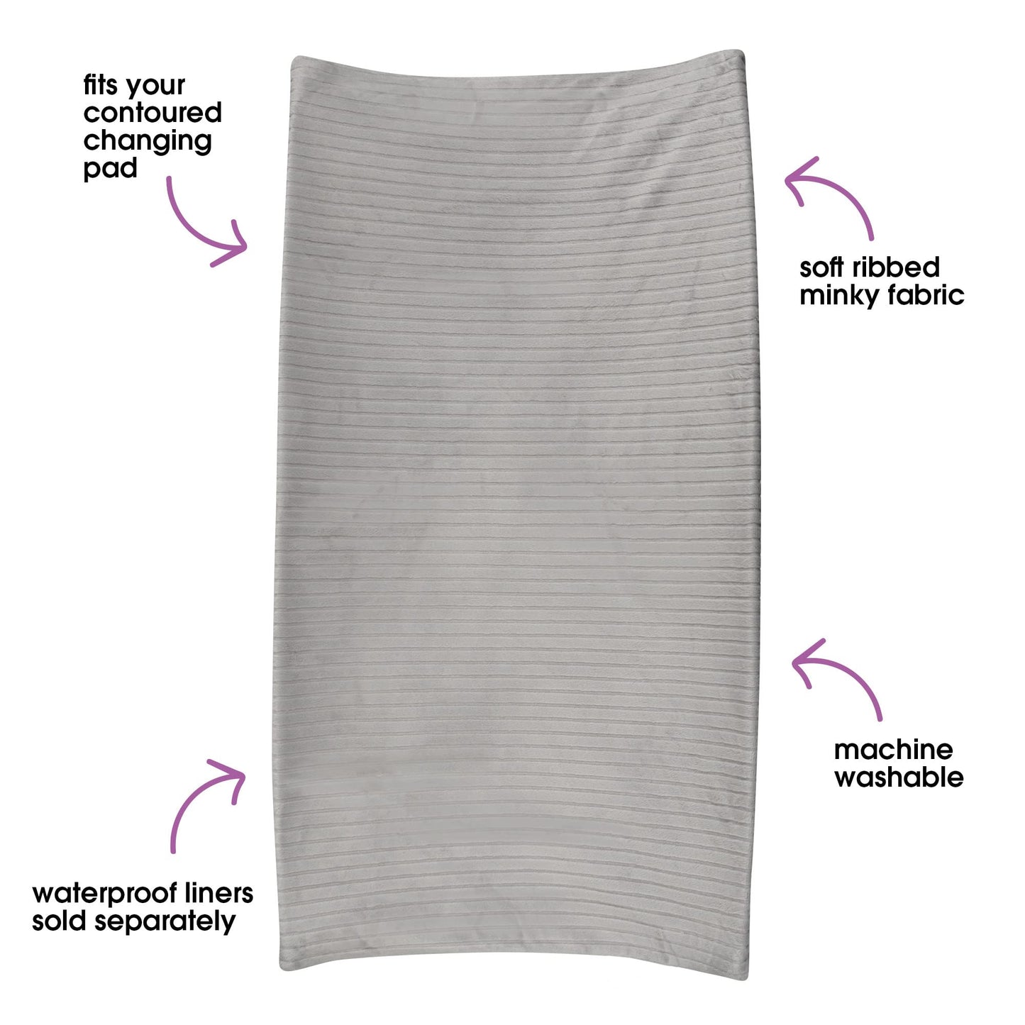 Funda para Cambiador Boppy Gris Acanalado