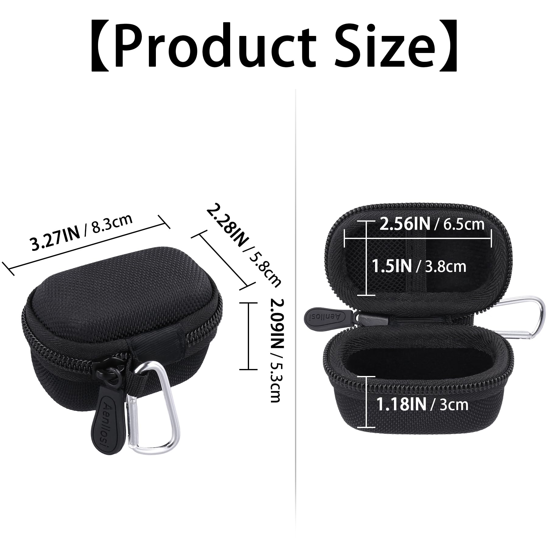 Aenllosi Estuche de transporte rígido de repuesto para el monitor de salud activa de autos Bluetooth OBD-II FIXD/Dispositivo de diagnóstico (solo estuche)