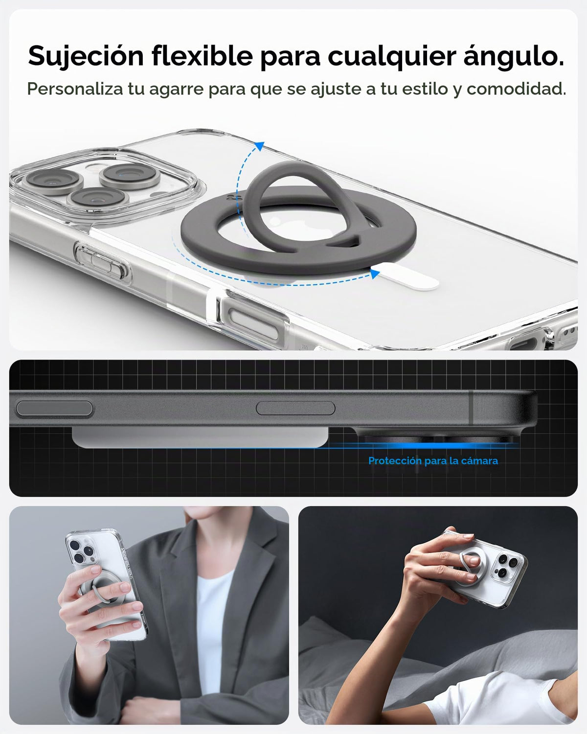 Agarre para Celular Spigen MagSafe Imán Doble Dual Pop MagFit
