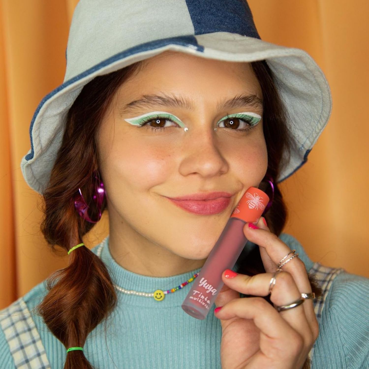 Yuya - Republic Cosmetics Tinta multiusos "Ser" de larga duración para labios, ojos y mejillas con extracto de Aloe Vera Color Palo de Rosa