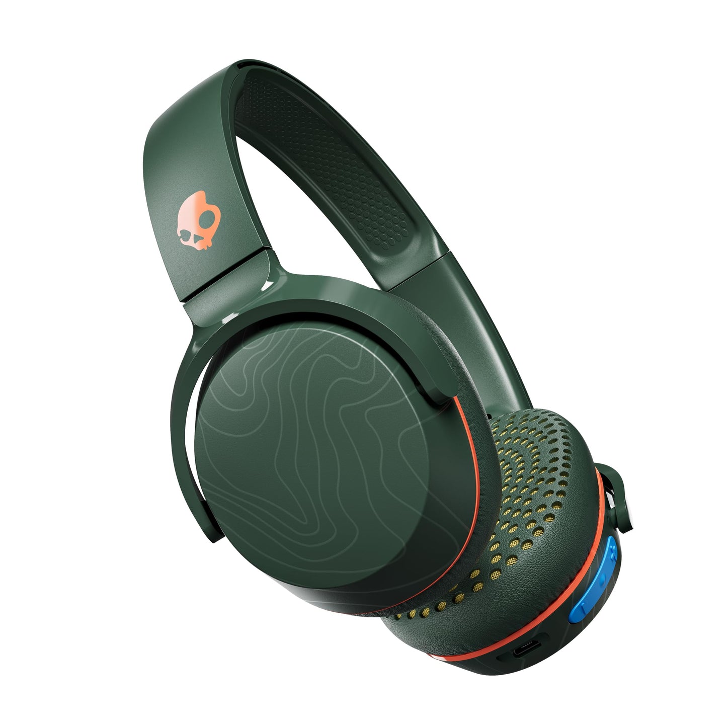 Audífonos On-Ear Inalámbricos Skullcandy Riff 2 Verde con 34 Horas de Autonomía y Micrófono Compatibles con iPhone Android Bluetooth