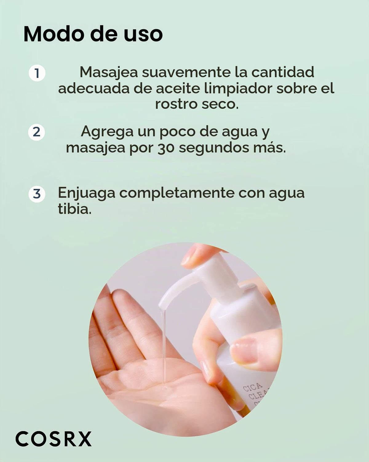 COSRX Óleo de limpeza Pure Fit Cica, 6,76 fl. oz/200 ml | Centela purificadora de óleo leve para pele sensível | Complexo CICA-7, óleo de semente de jojoba