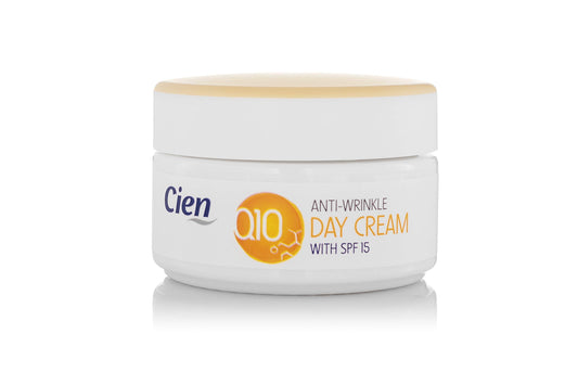 Cien Anti-Wrinkle Anti-Age Day Cream with Q10 and Vitamin E with UV Filter 50 ml by cien