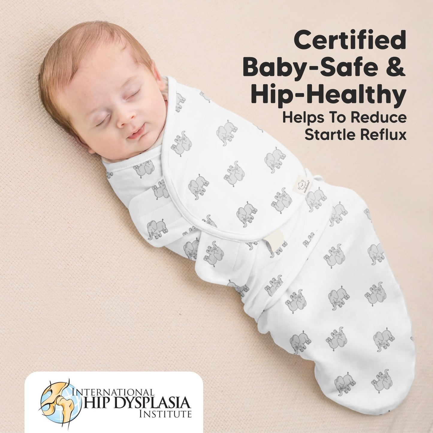 Sacos de dormir para bebé con cierre, paquete de 3 pañales para recién nacidos de 0 a 3 meses, bebés, niñas, niños, saco de dormir suave y duradero, manta de pañales fácil de cambiar (The Wild 2, OS)