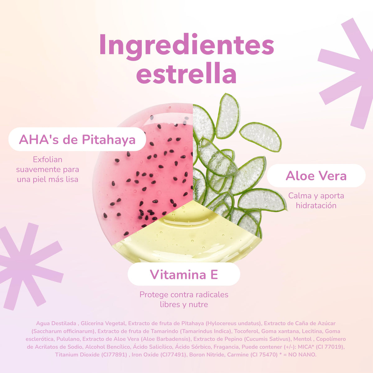 Quiin Pitahaya Glow Overnight Mask – Mascarilla Facial Nocturna con AHA’s de Pitahaya y Aloe Vera – Exfoliación Suave para una Piel Renovada y Radiante – 50 ml