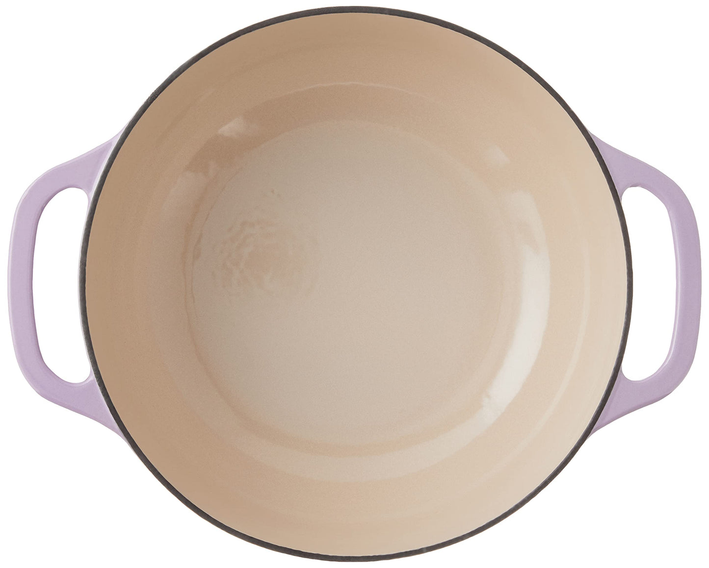 Lodge - Horno holandés de hierro fundido esmaltado de 6 cuartos con tapa, asas dobles, apto para horno hasta 500 °F o en estufa, uso para marinar, cocinar, hornear, refrigerar y servir, color lila