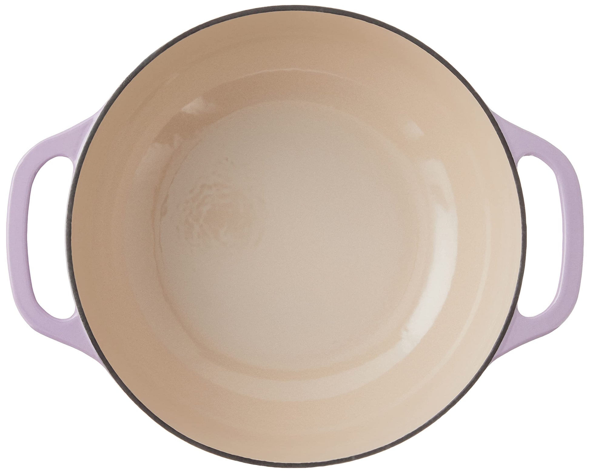 Lodge - Horno holandés de hierro fundido esmaltado de 6 cuartos con tapa, asas dobles, apto para horno hasta 500 °F o en estufa, uso para marinar, cocinar, hornear, refrigerar y servir, color lila