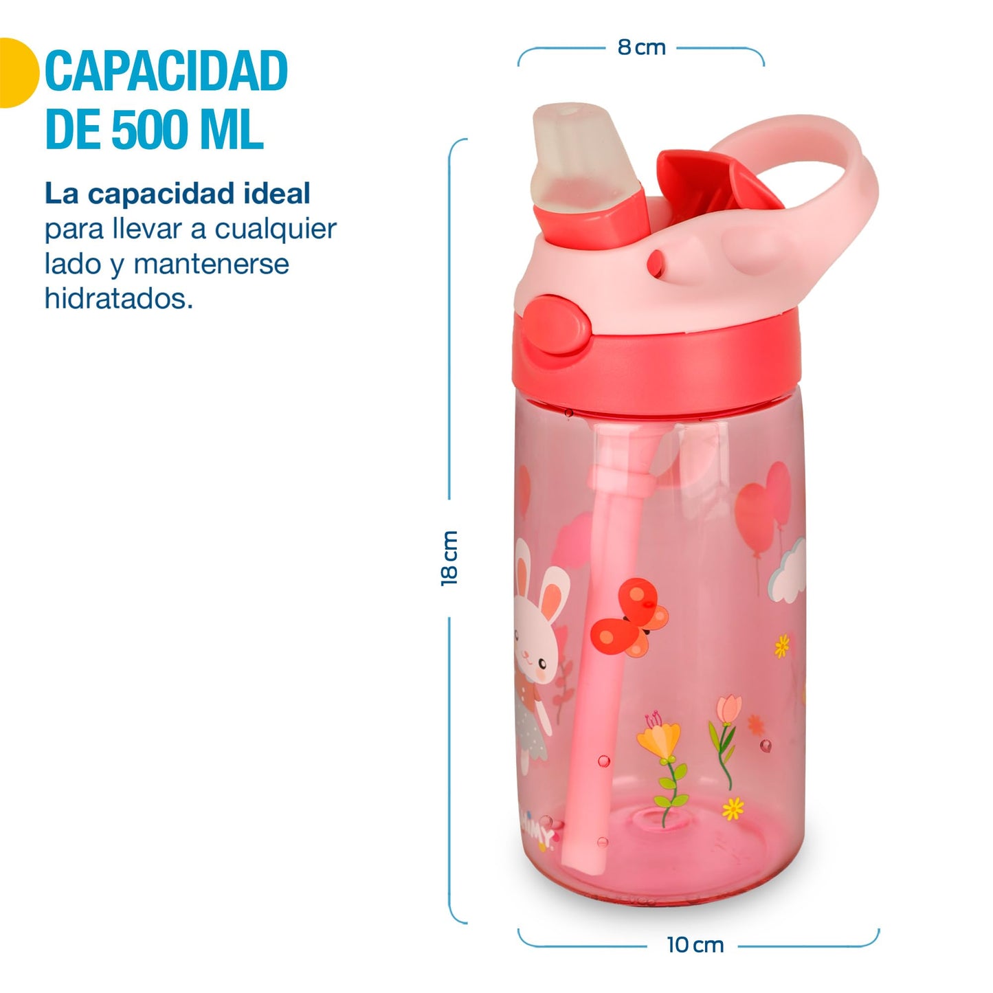 Termos SHIMY Azules con Tapa Antifugas para Niños