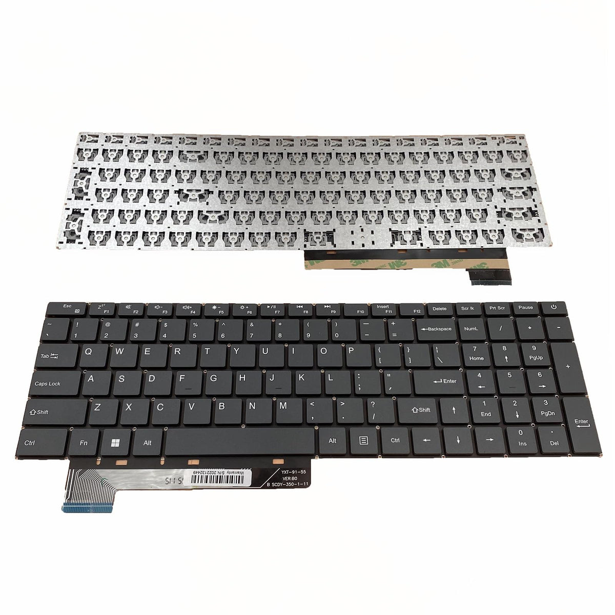 Teclado de Repuesto Siakoocty Negro para Portátil GWNR71517 15.6 Estándar Inglés