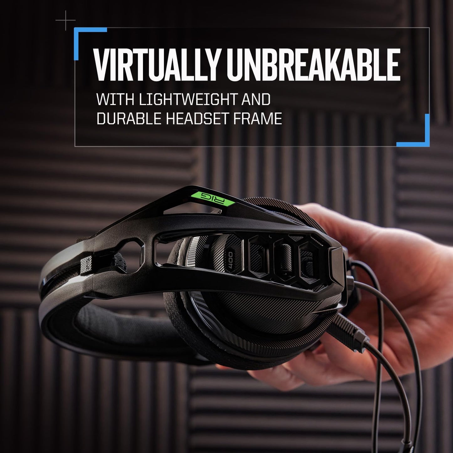 Auriculares Xbox RIG 400HX Negro con Micrófono Extraíble para Sonido Envolvente Dolby Atmos 3D para Xbox y Windows