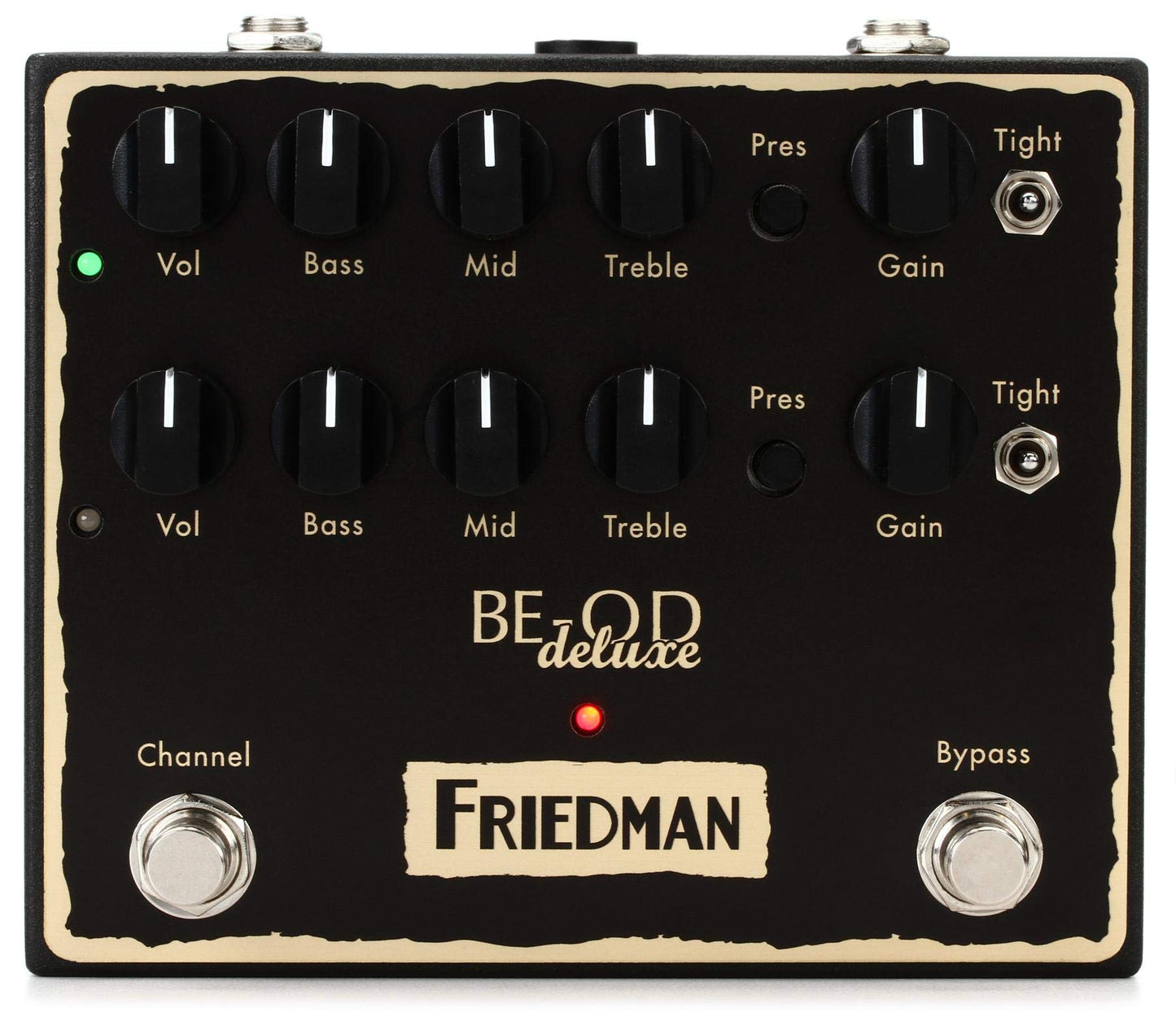 Friedman Amplification BE-OD Deluxe Dual Overdrive Pedal de efectos de guitarra