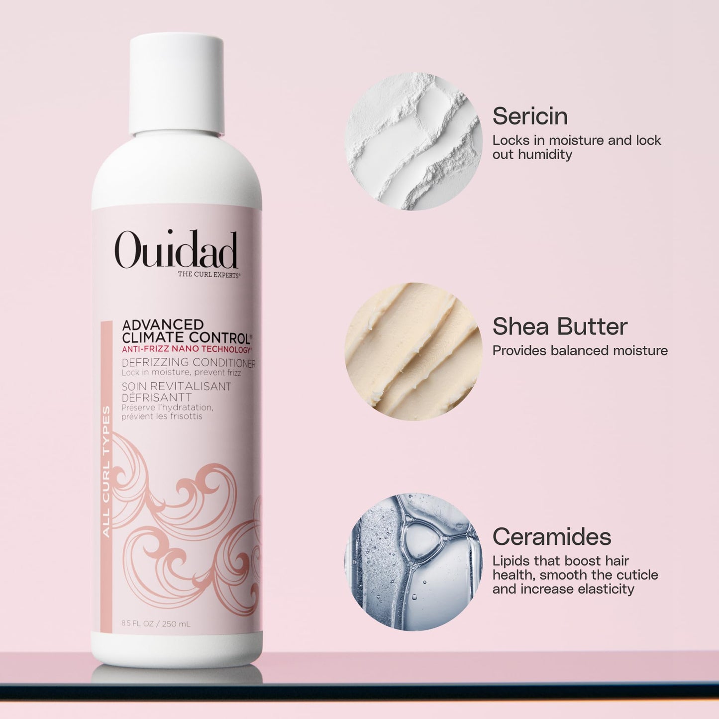 OUIDAD Advanced Climate Control Defrizzing Conditioner, 8.5 Fl Oz