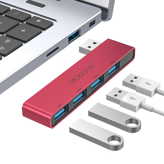 Divisor USB MOGOOD Negro Multipuerto para Portátil y Computadora
