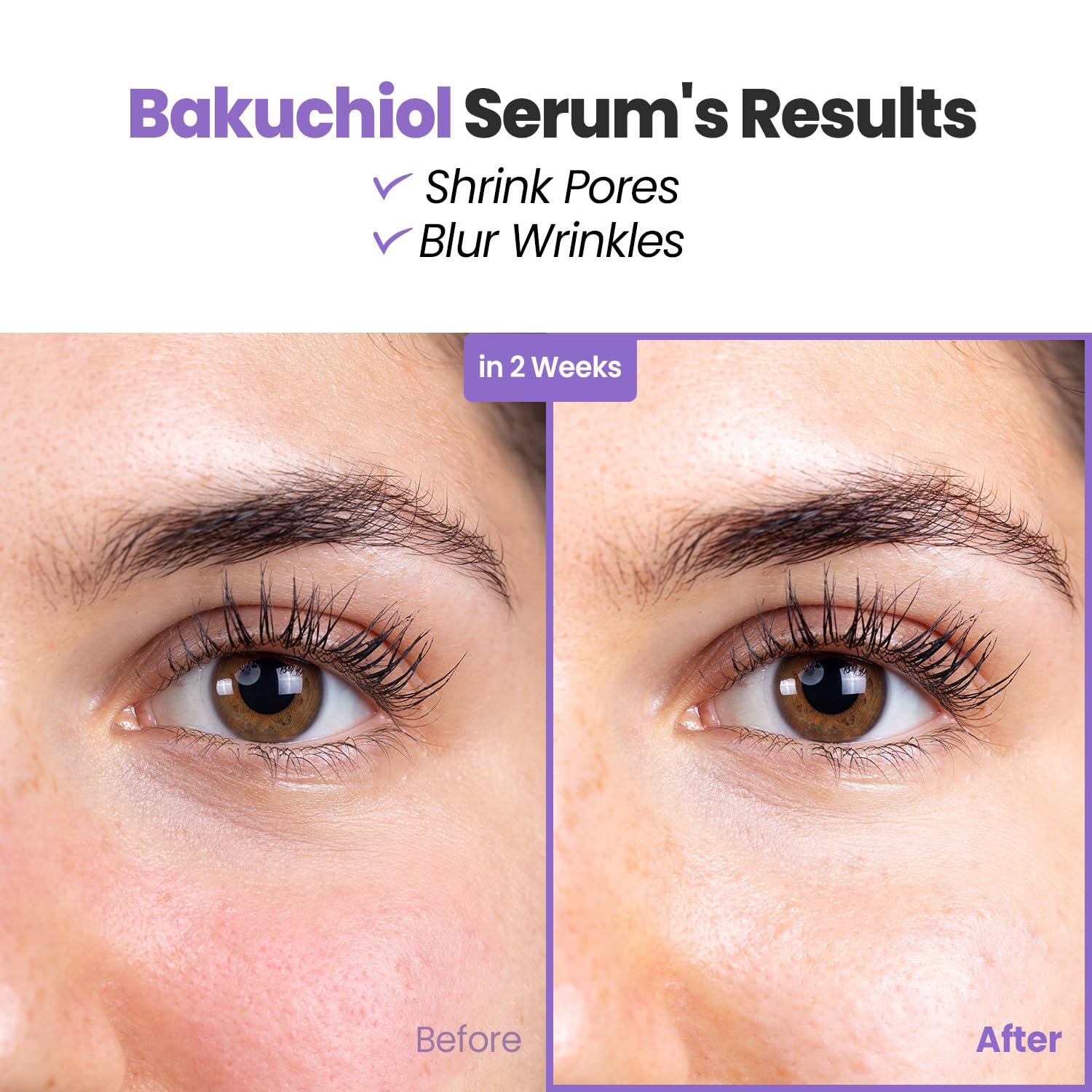 Glam Up Firm Hydrating Bakuchiol Serum - Anti-Aging Retinol Alternative Serum, Blur Fine Lines, Wrinkles, and Dark Spots, Hydrate Facial Skin, Cruelty-Free (1.01 Fl Oz)