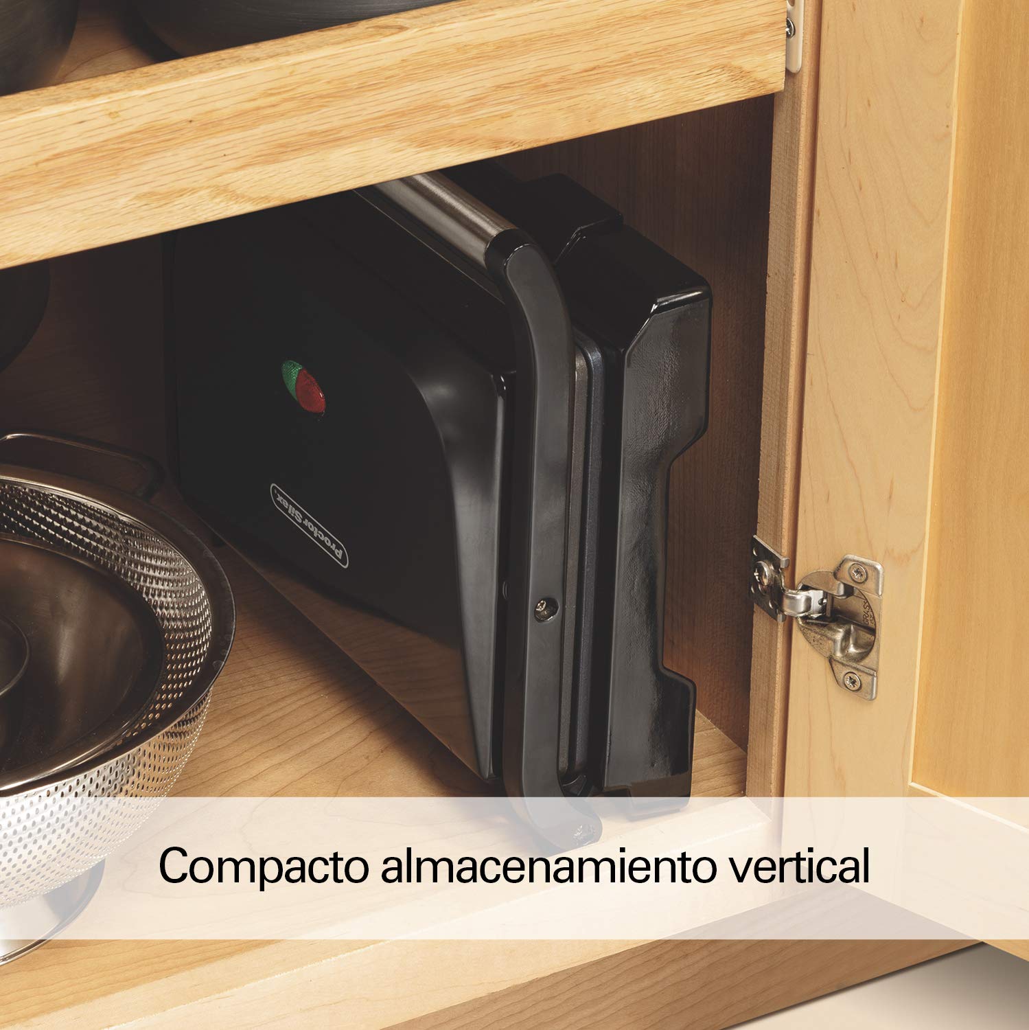 Prensa para Panini y Parrilla Proctor Silex Negra Compacta