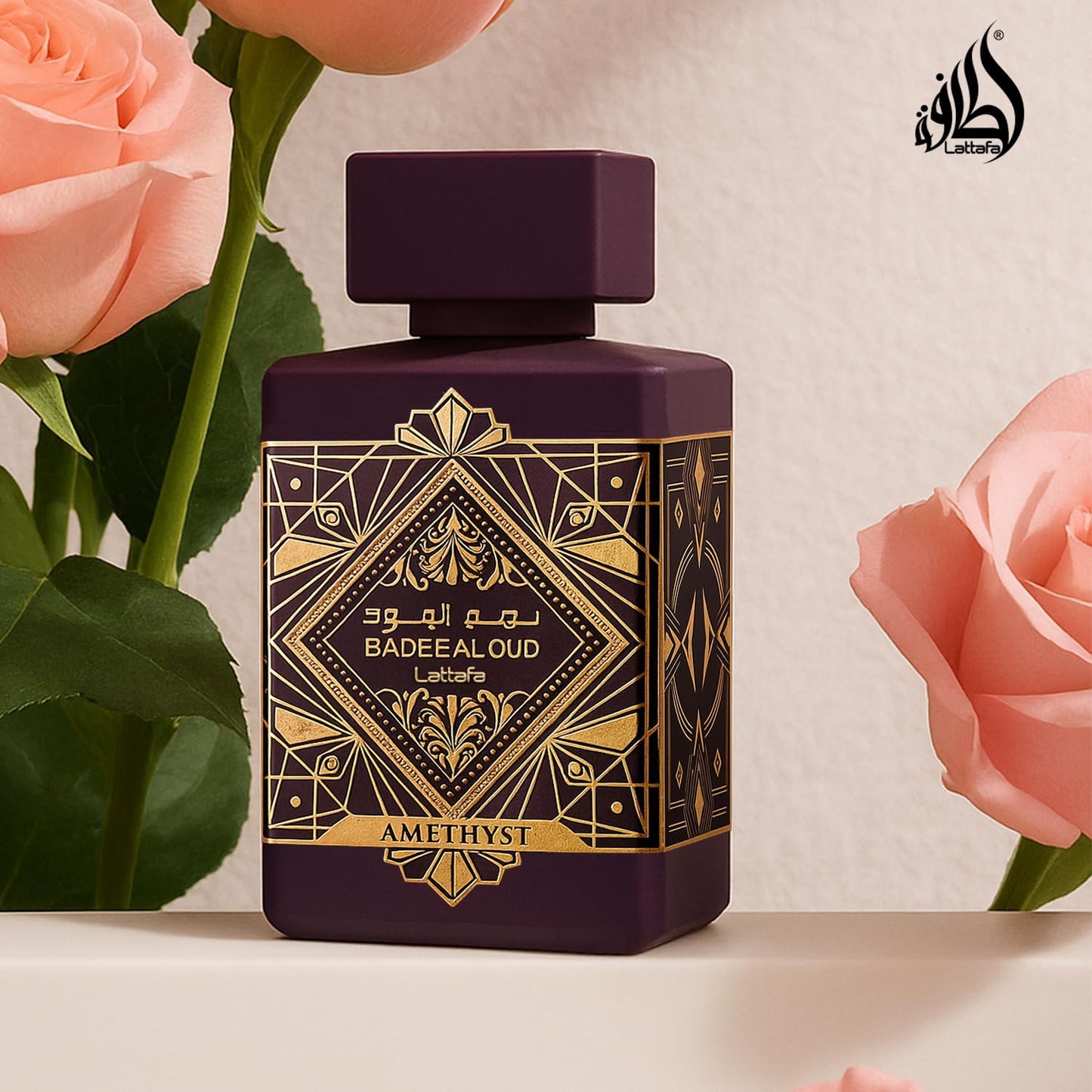 Lattafa Bade'e Al Oud Amethyst for Unisex Eau de Parfum Spray, 3.4 Ounce