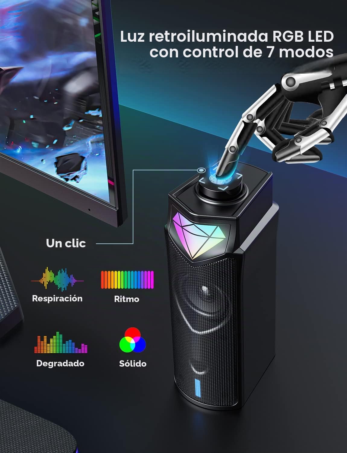 Barra de Audio Onikuma L1 USN Negro