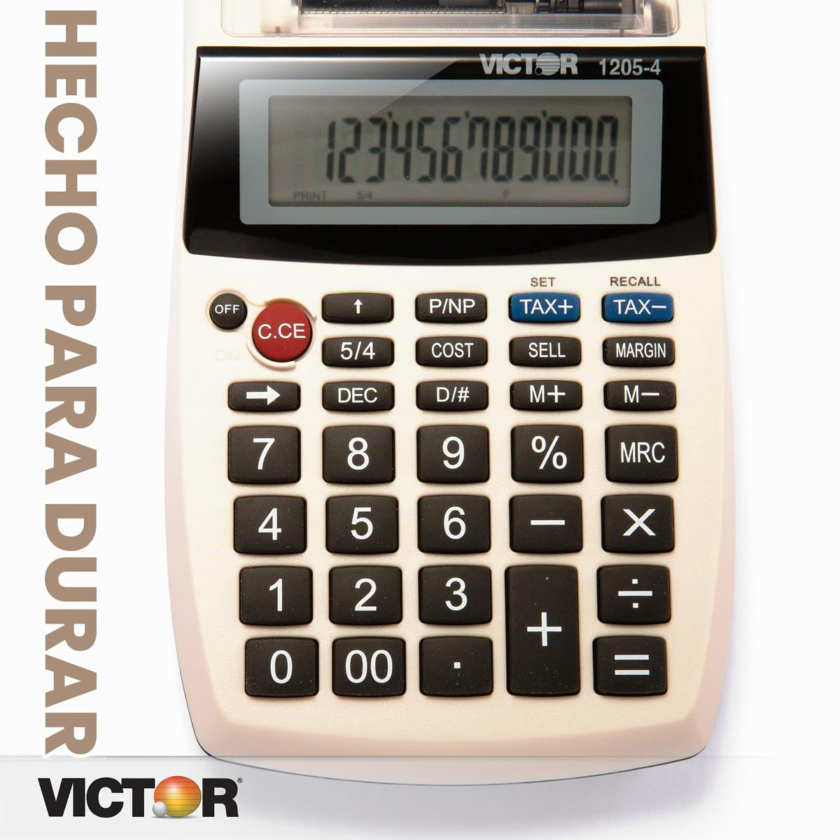 Victor 1205-4 - Calculadora de impresión portátil de 12 dígitos, Color