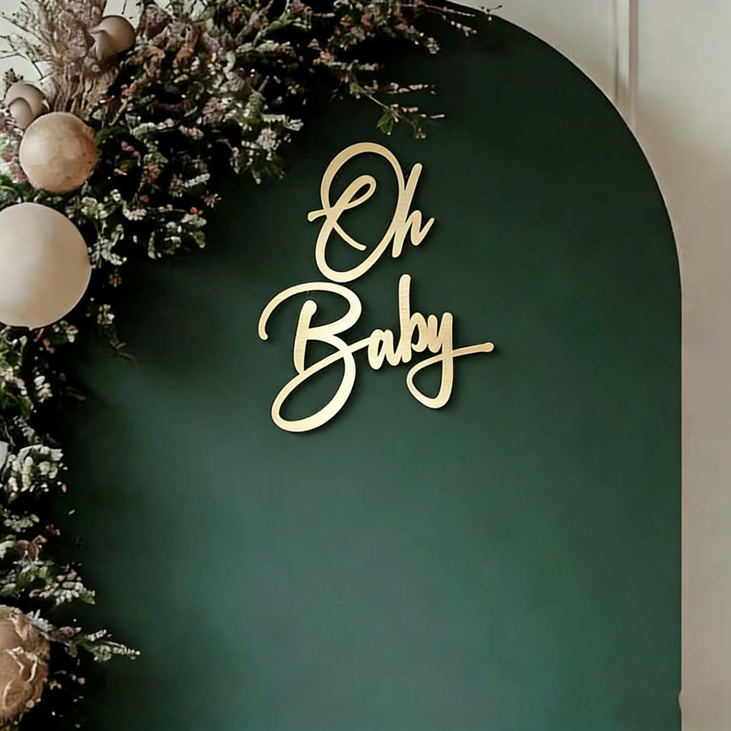 Letrero de bebé para baby shower, decoraciones de baby shower para fiestas de revelación de género, primer cumpleaños del bebé y fondos de fotos | Decoraciones de niño/niña y fondo de fiesta