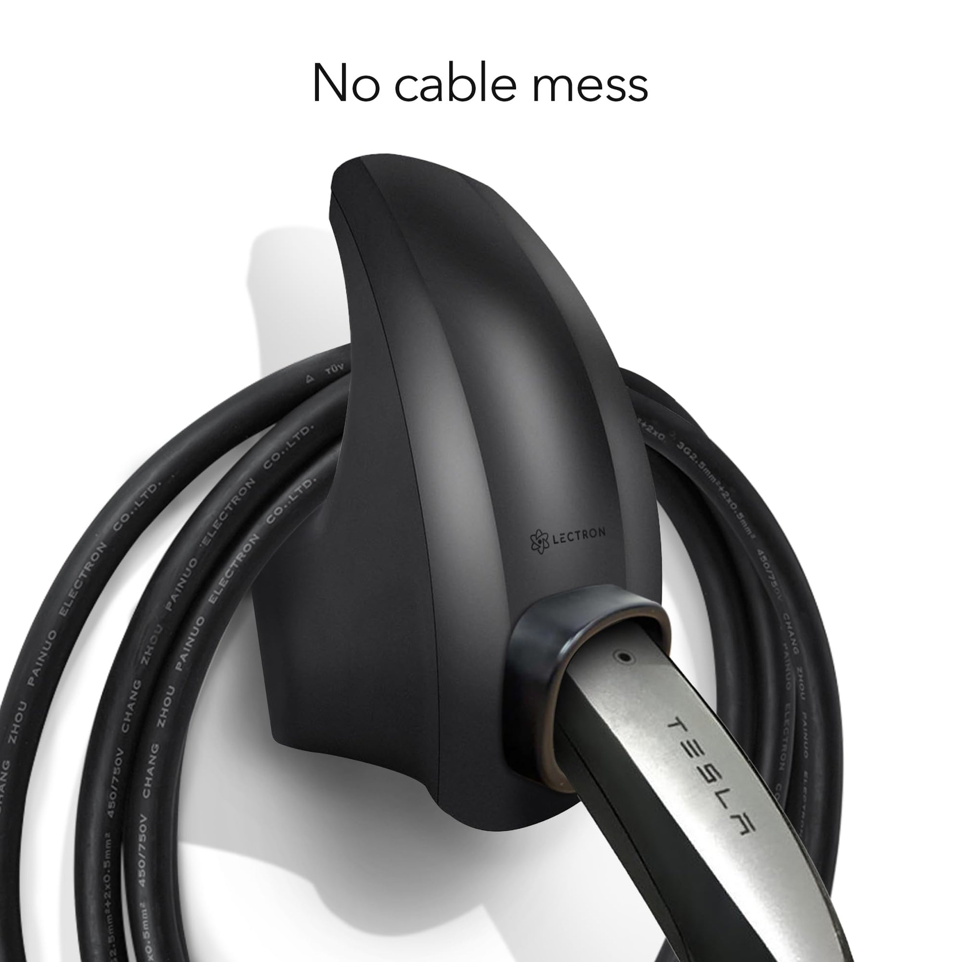 Lectron - Cargador eléctrico para vehículo de pared y soporte de cable para Tesla (NACS)