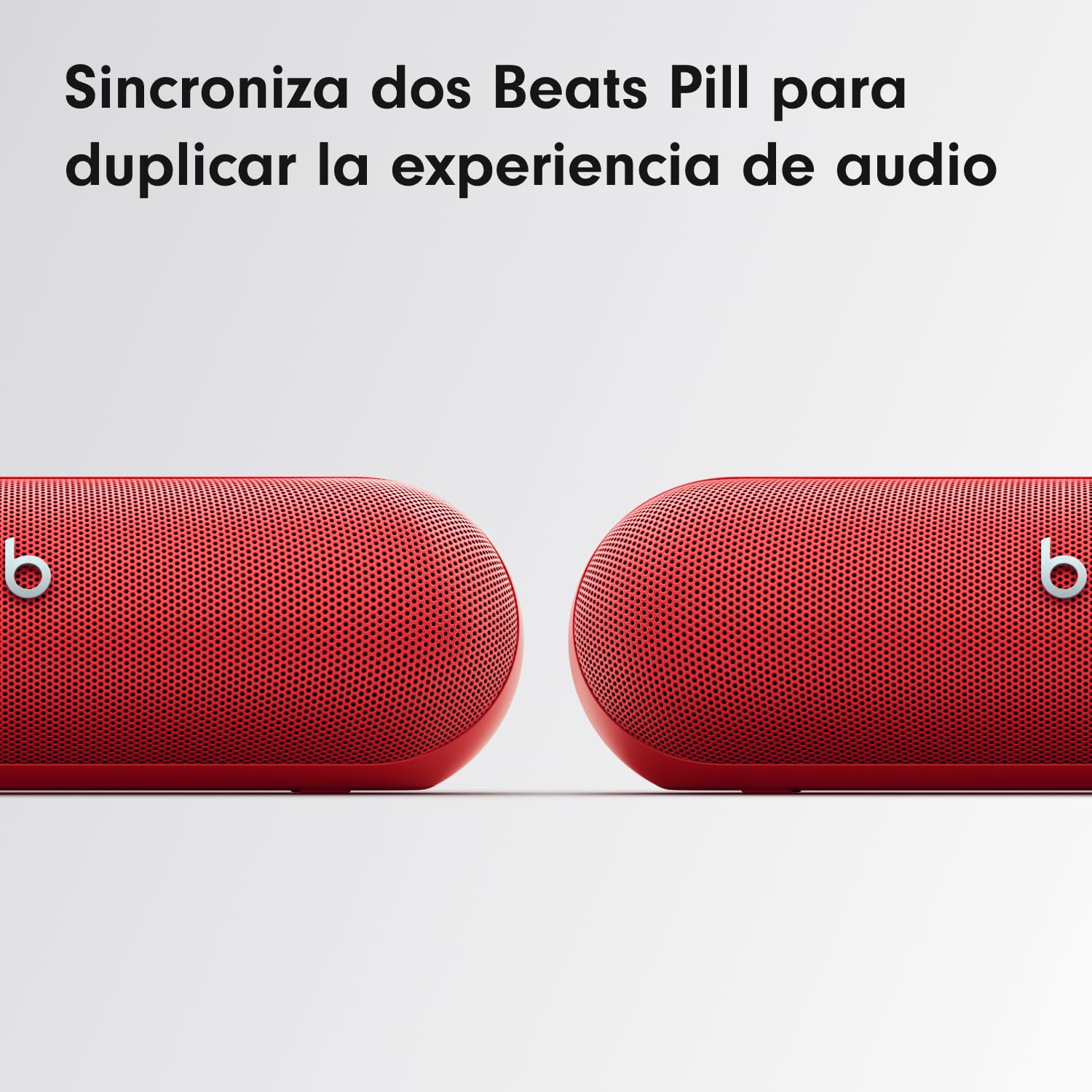 Beats Pill (Última versión)– Altavoz Bluetooth portátil, hasta 24 Horas de batería, Resistente al Agua, Compatible con Apple y Android, Sonido Potente para el hogar, Exteriores y Viajes– Rojo Fuego