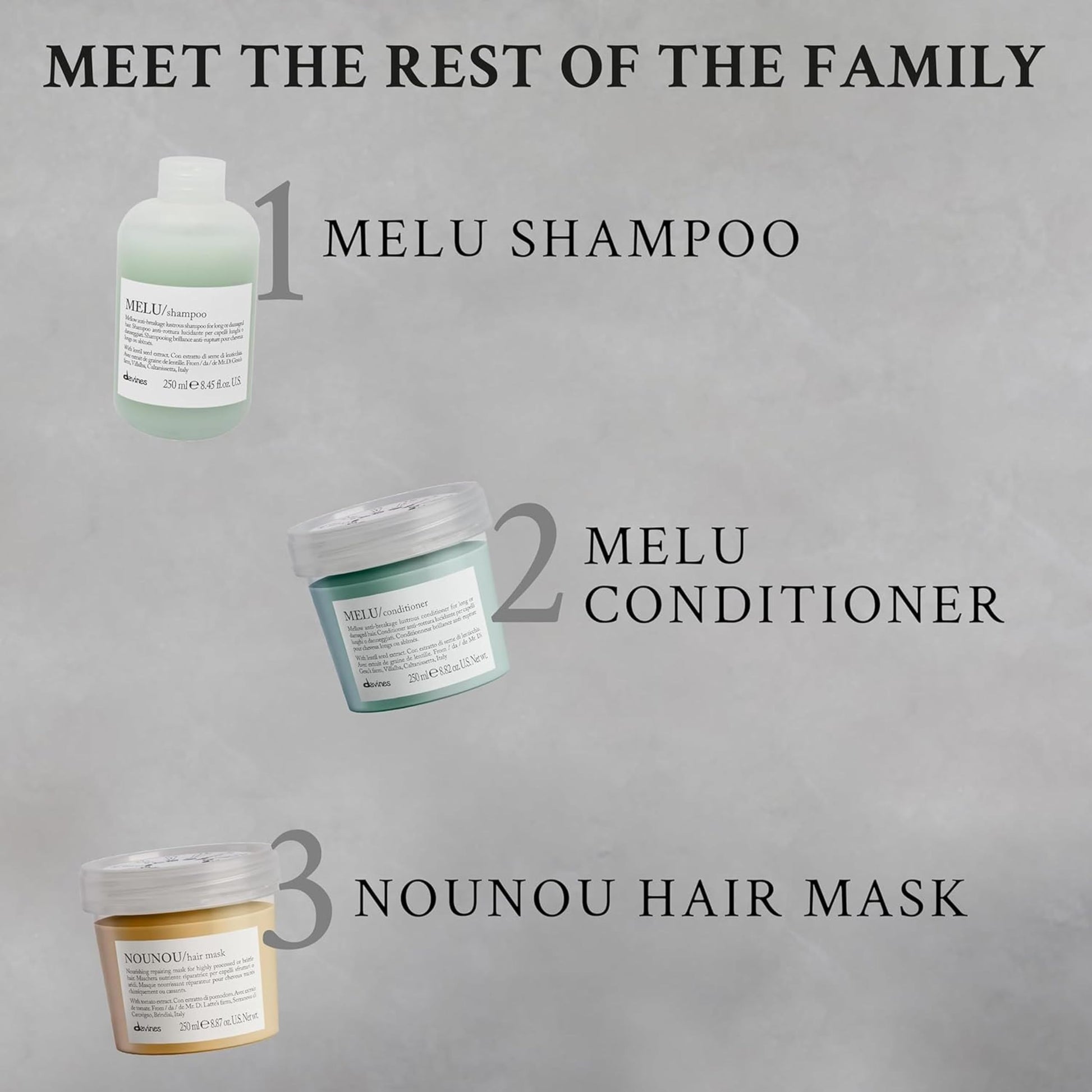 Davines Melu - Protector para el pelo, 8.45 fl. oz.