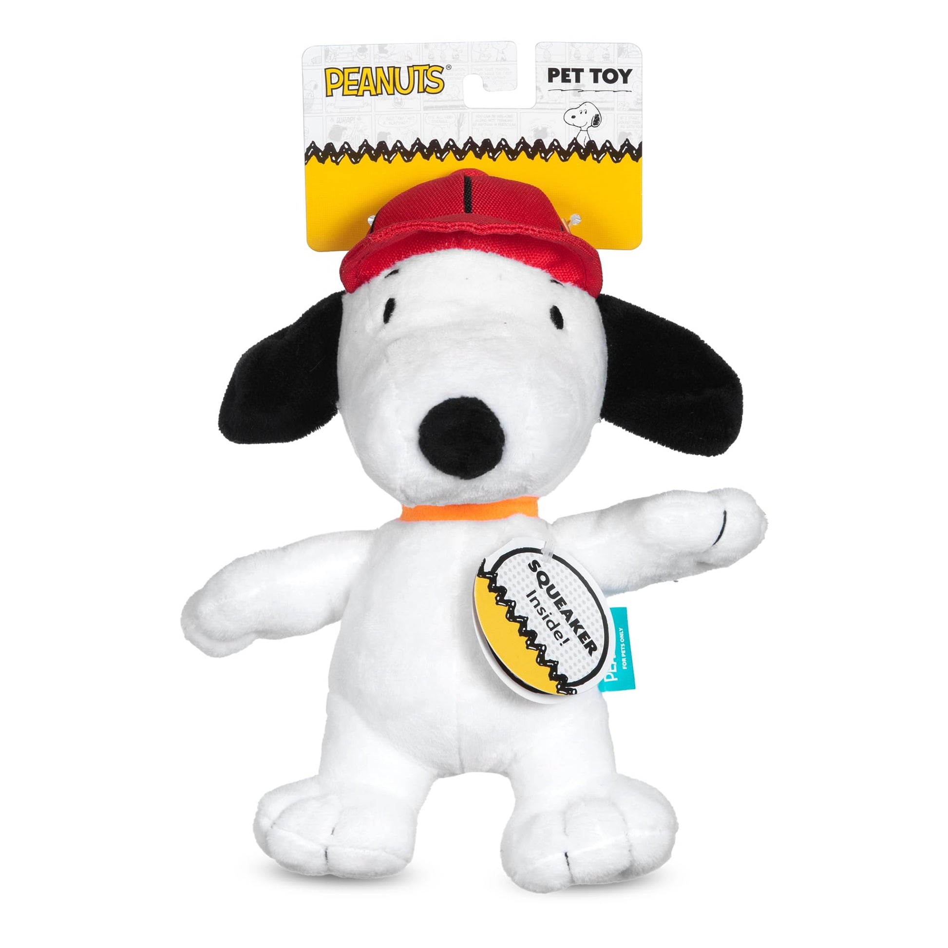 Juguete de Peluche Peanuts for Pets Beige chirriante y masticable para Perros Grandes, Medianos y Pequeños