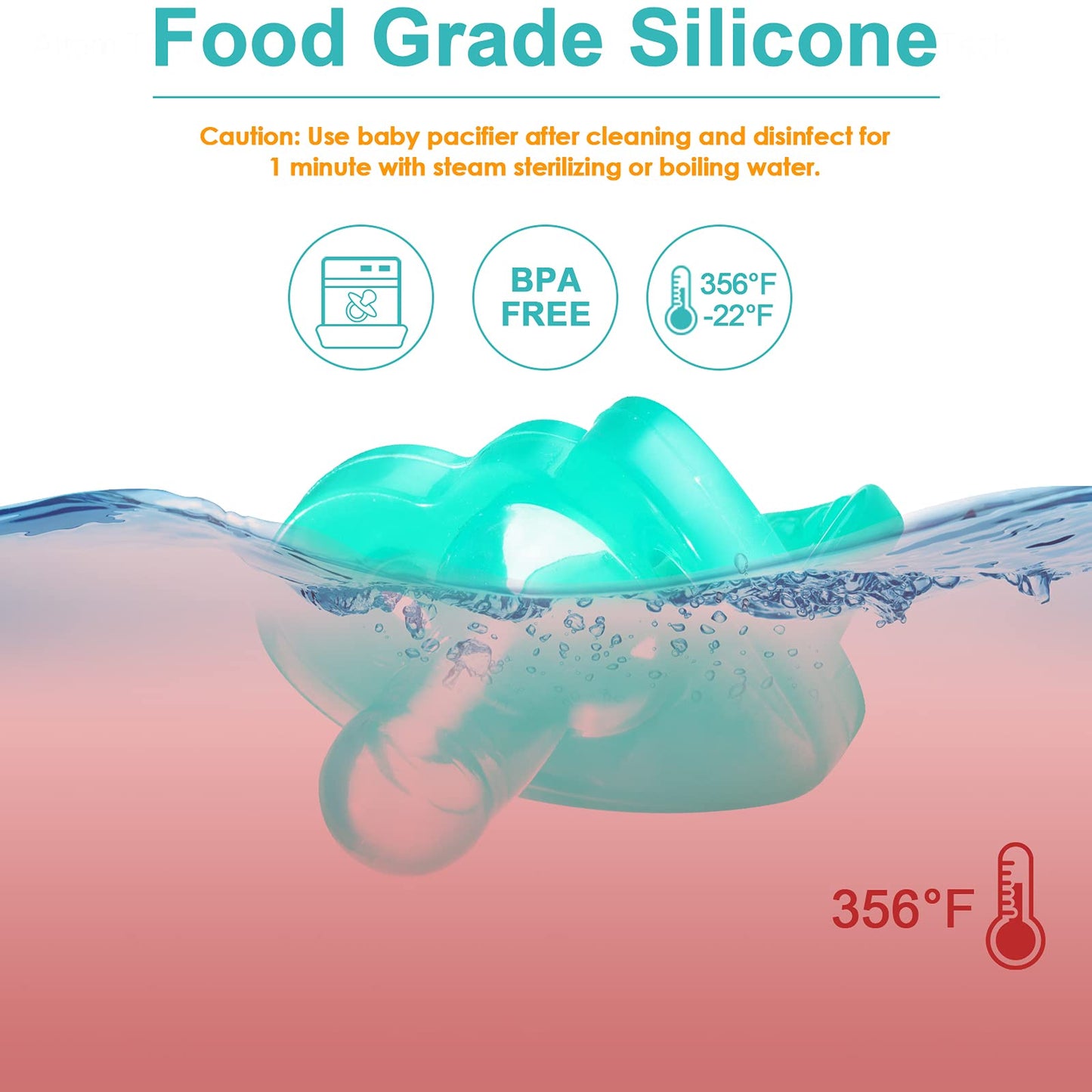 Chupete NiBaby Langosta Felpa Desmontable de Silicona para Bebé Recien Nacido