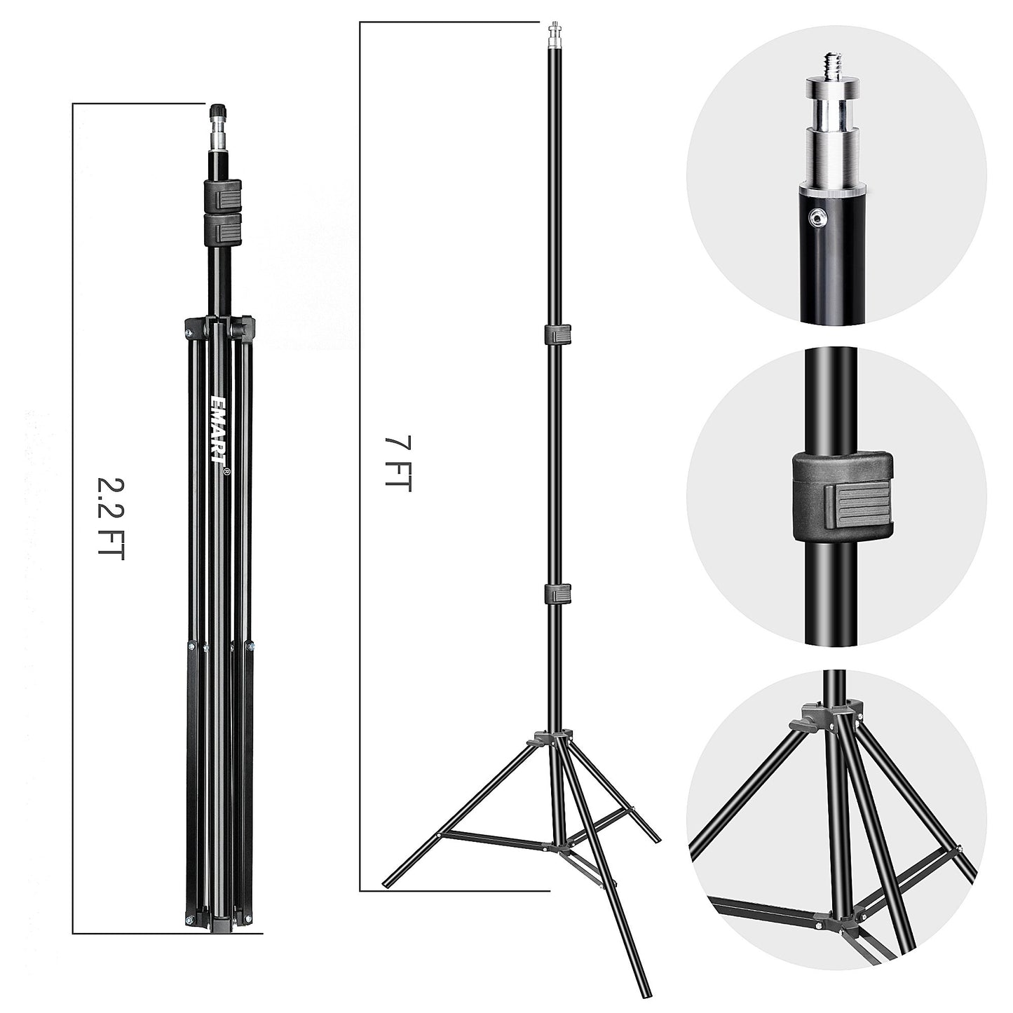 Emart Photography Flash Umbrella Kit, Hot Shoe Adapter Swivel Bracket for Flash Mount