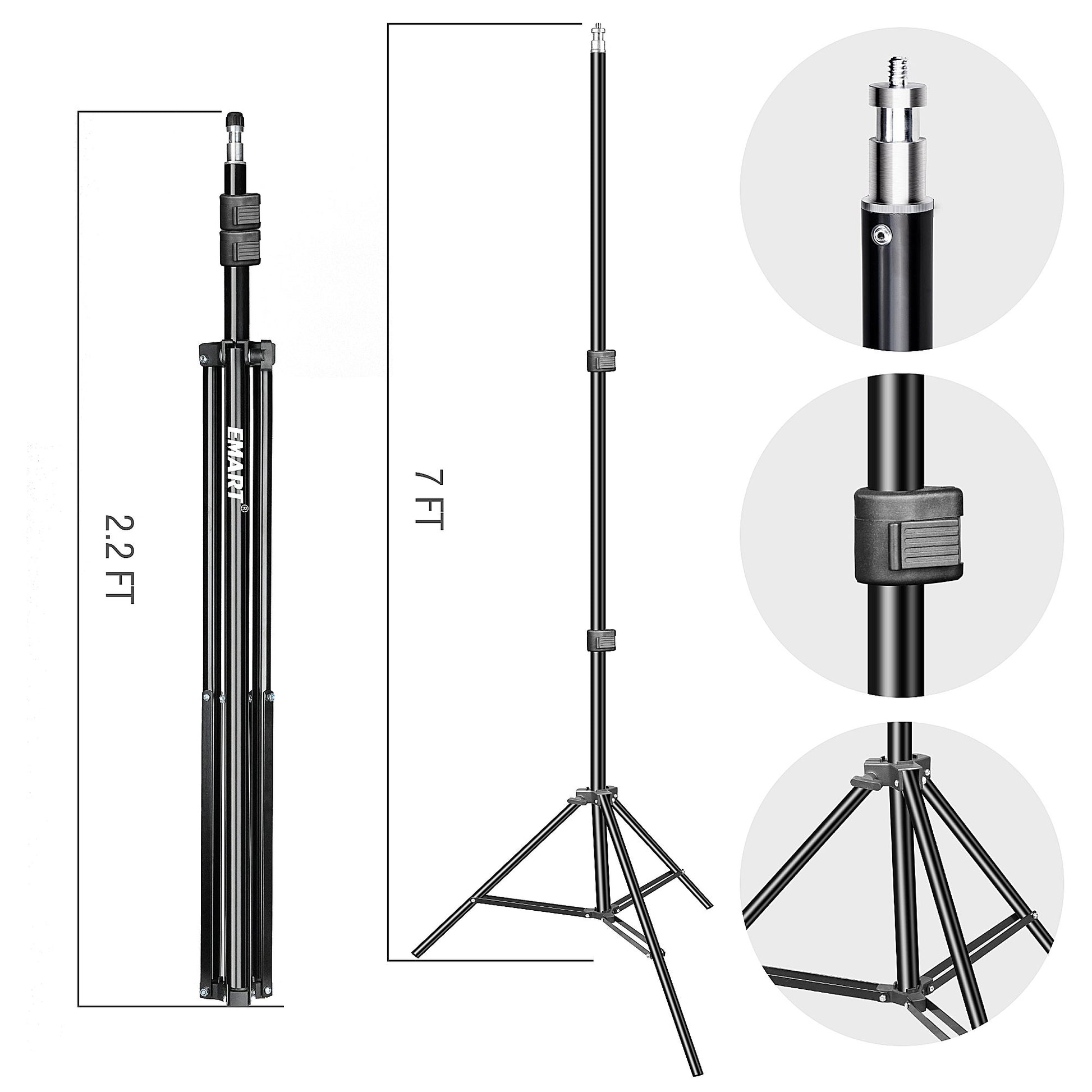 Emart Photography Flash Umbrella Kit, Hot Shoe Adapter Swivel Bracket for Flash Mount