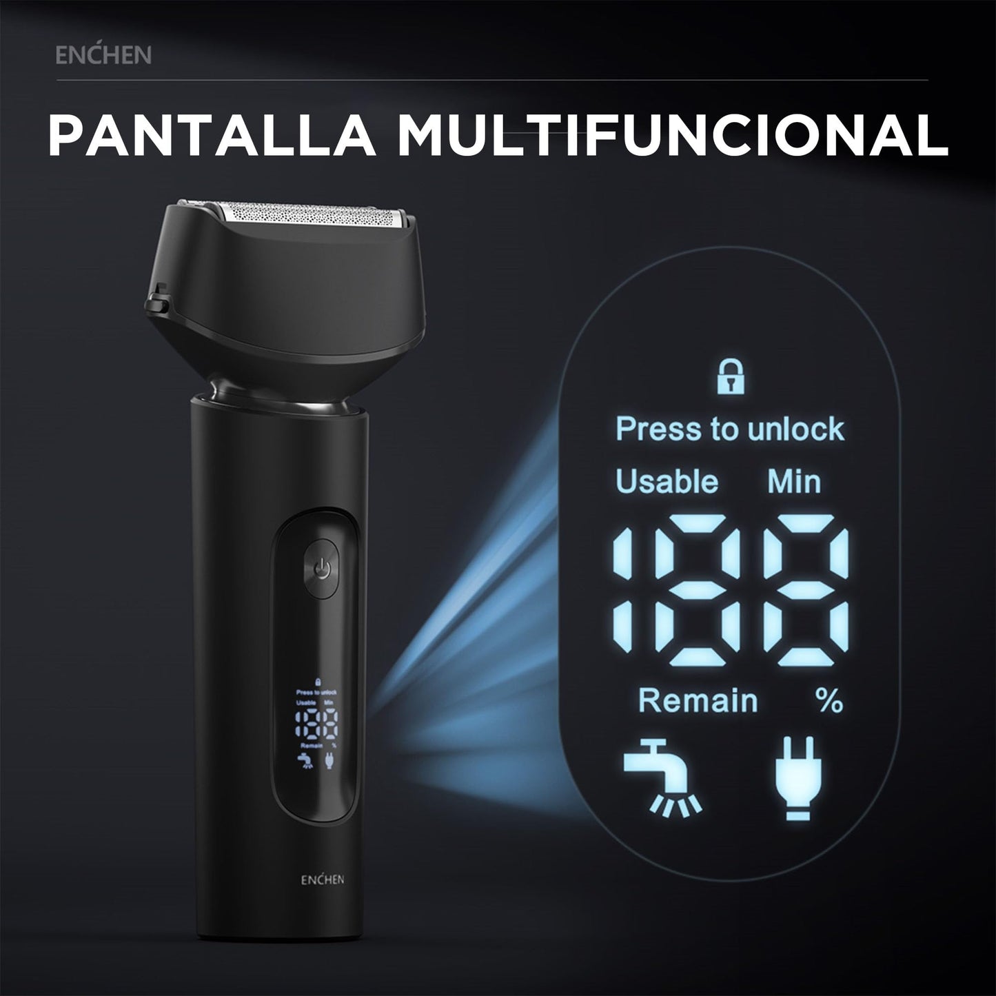 Afeitadora de láminas para hombres, Barba Cortadora Pelo 8500 Rpm