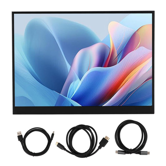 ciciglow Monitor Portátil, Monitor Portátil Ultra HD 2160x1440 de 11 Pulgadas, Mini HDMI, Puerto de 3,5 Mm, Tipo C, Pantalla Portátil con Altavoces Duales (con Estuche)
